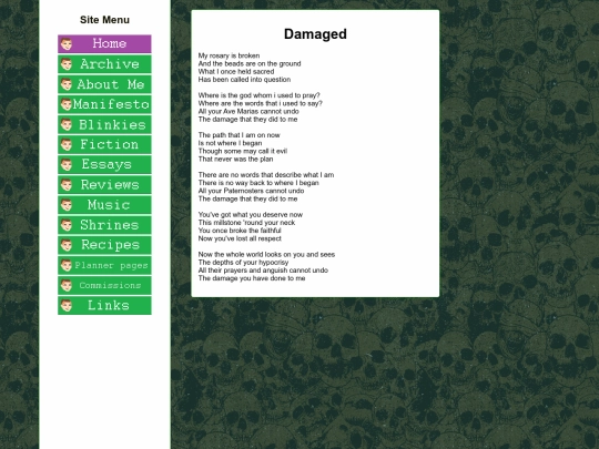music/damaged screenshot