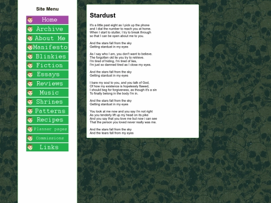 music/stardust screenshot