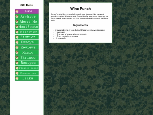 recipes/wine-punch screenshot
