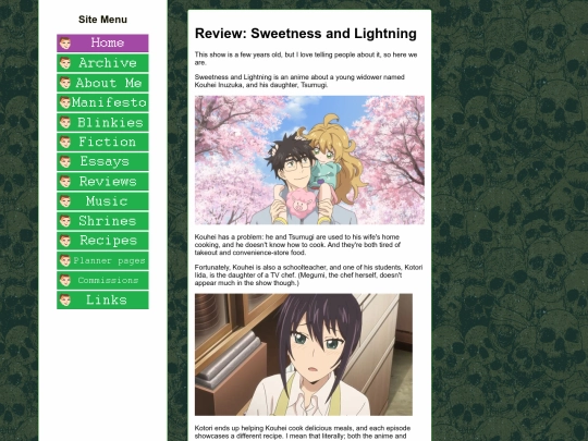 reviews/sweetnessandlightning screenshot