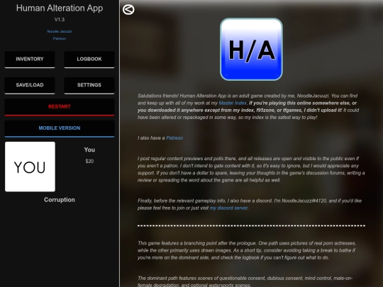 human-alteration-app-ptr screenshot