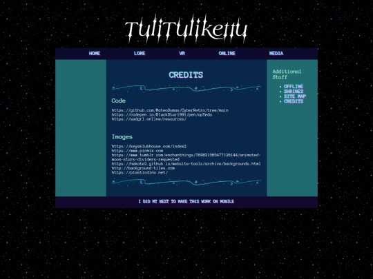 credits screenshot