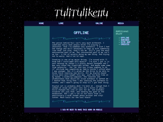 offline screenshot