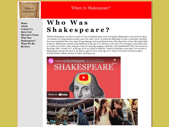 shakespeare screenshot