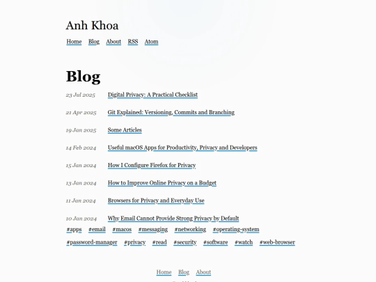 blog screenshot