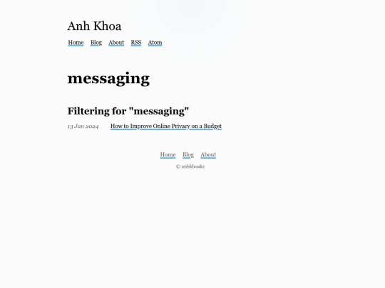 categories/messaging screenshot