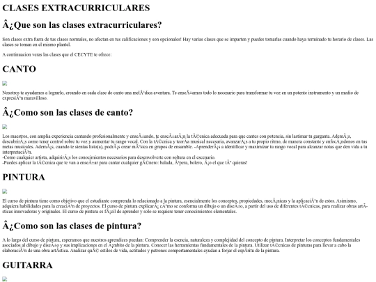 clases screenshot