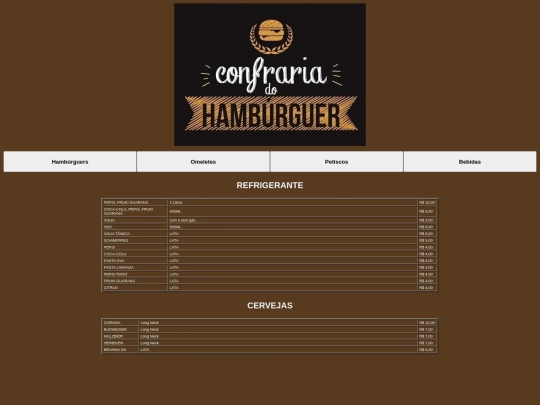 bebidas screenshot
