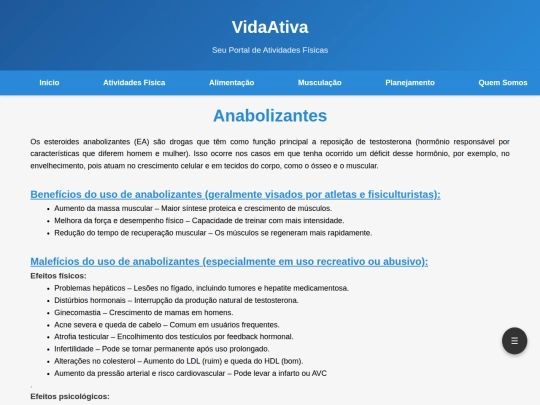 projeto/anabolizantes screenshot