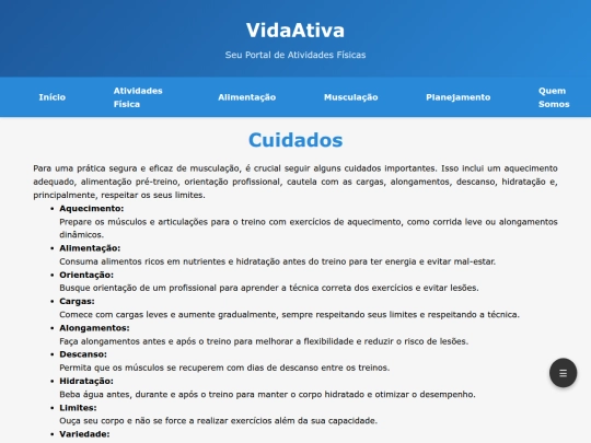 projeto/cuidados screenshot