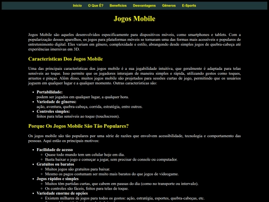 projetotarde/jogosmobile screenshot