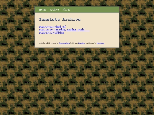 archive screenshot
