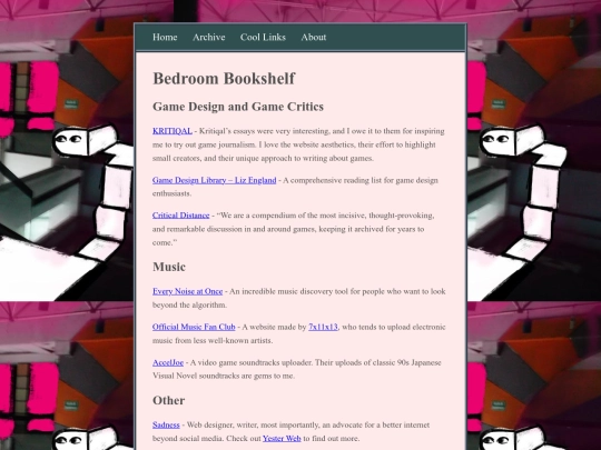 links screenshot