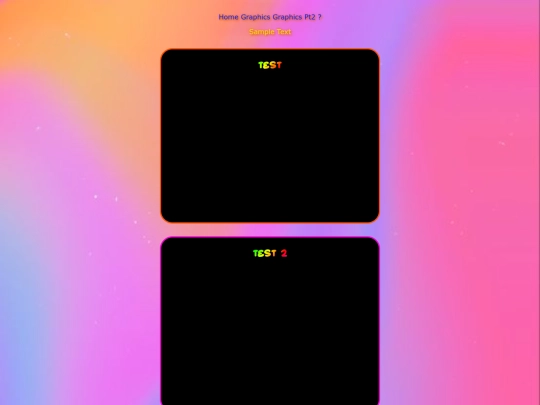 test screenshot