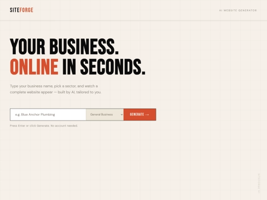 site-generator screenshot