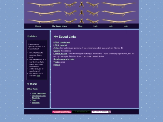 Mysavedlinks screenshot