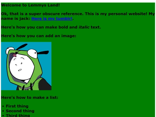 index screenshot