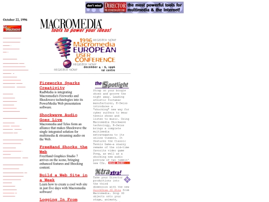 macromedia screenshot