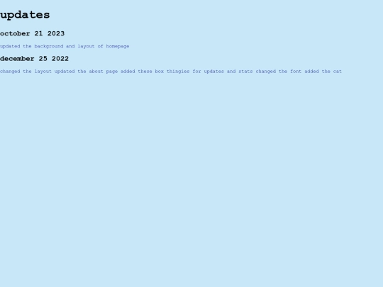updates screenshot