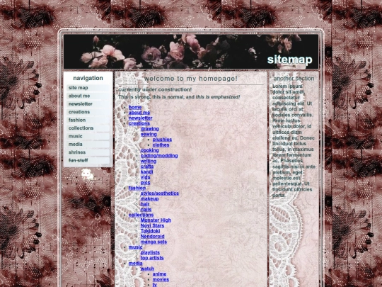 sitemap screenshot