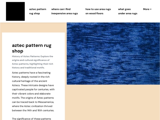aztec-pattern-rug-shop screenshot