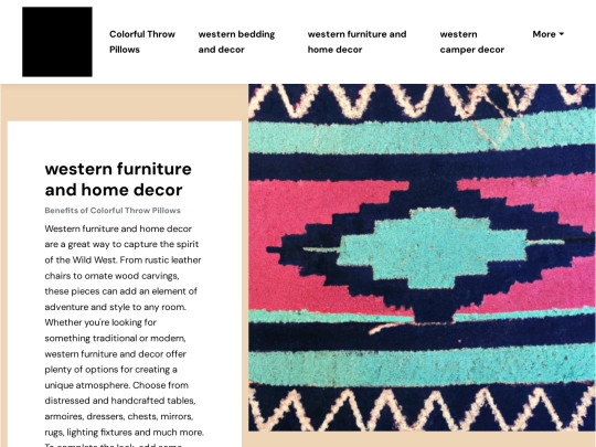 colorful-throw-pillows/western-furniture-and-home-decor screenshot