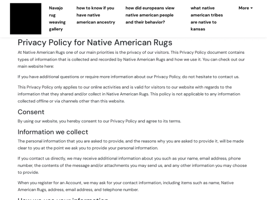 navajo-rug-weaving-gallery/privacy-policy screenshot