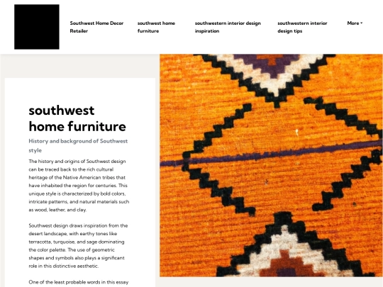 southwest-home-decor-retailer/southwest-home-furniture screenshot