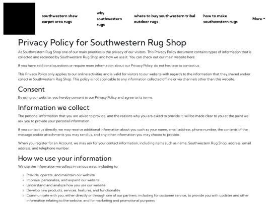 southwestern-shaw-carpet-area-rugs/privacy-policy screenshot