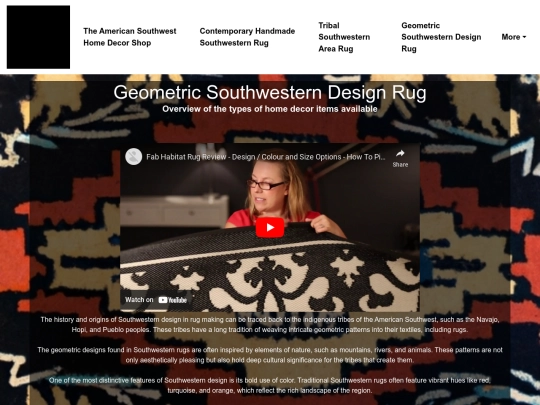 the-american-southwest-home-decor/geometric-southwestern-design-rug screenshot