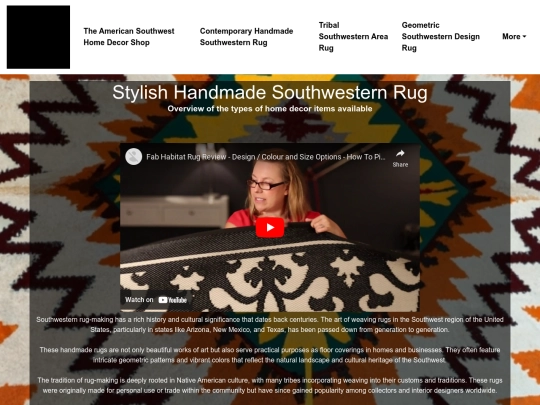 the-american-southwest-home-decor/stylish-handmade-southwestern-rug screenshot