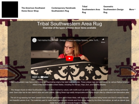 the-american-southwest-home-decor/tribal-southwestern-area-rug screenshot