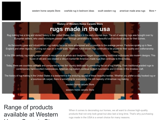 western-home-carpets-store/rugs-made-in-the-usa screenshot