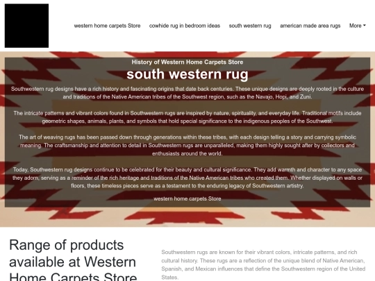 western-home-carpets-store/south-western-rug screenshot