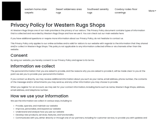 western-home-style-carpets/privacy-policy screenshot