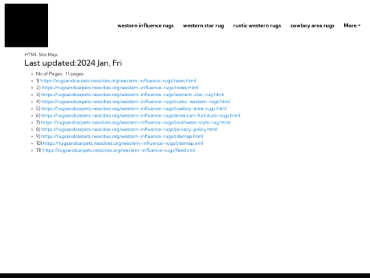 western-influence-rugs/sitemap screenshot