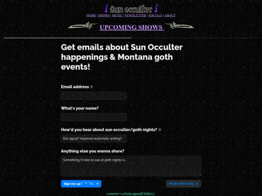 links screenshot