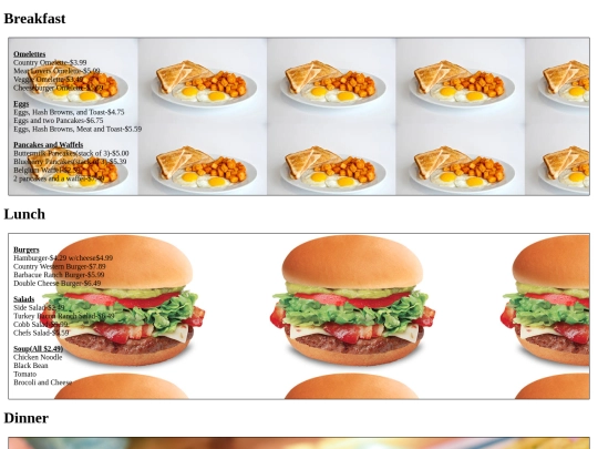 Menu/Menu-Project screenshot