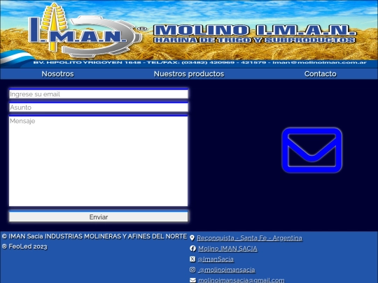 proyectoIMAN/IMANcontacto screenshot