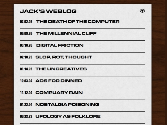 weblog screenshot
