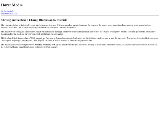 documents/Online-News-Article-Justin-Horst screenshot