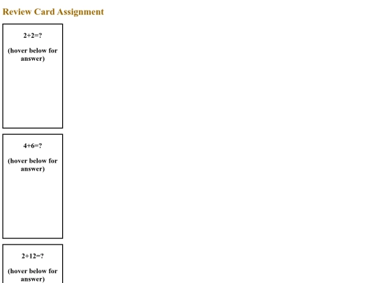 reviewcards screenshot