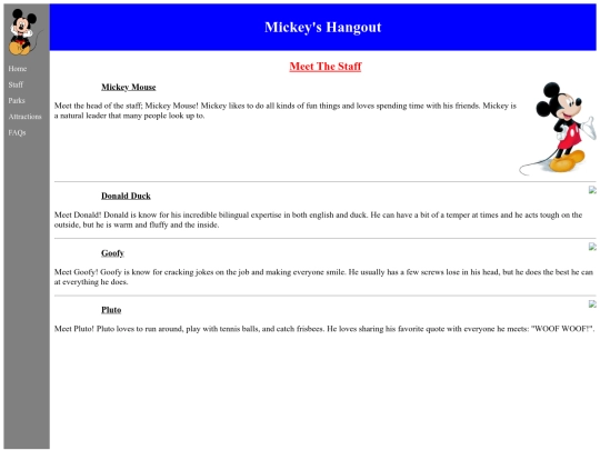 staffpage screenshot