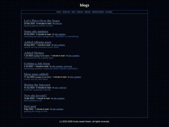 blog screenshot