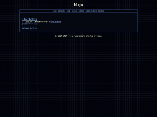 blog/page/1 screenshot