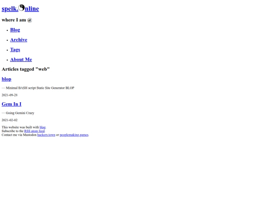 tags/web screenshot