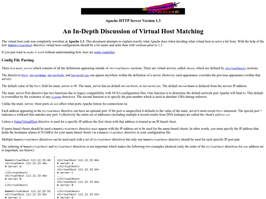 vhosts/details screenshot