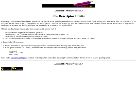 vhosts/fd-limits screenshot