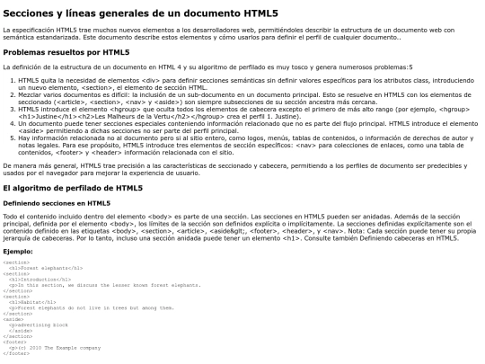 SeccionesLineasGenerales screenshot