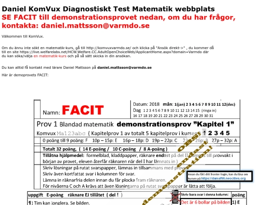 demonstrationsprovfacit screenshot
